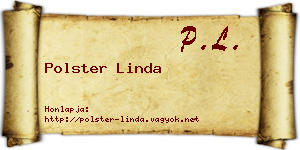 Polster Linda névjegykártya